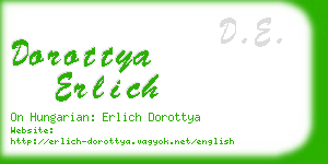 dorottya erlich business card